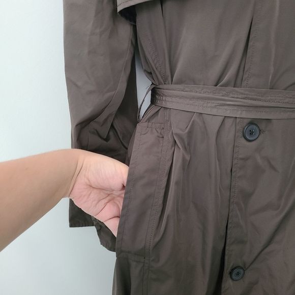 NWOT Tiger of Sweden Oversized Taffeta Trench Coat Sz XL - Picture 6 of 12